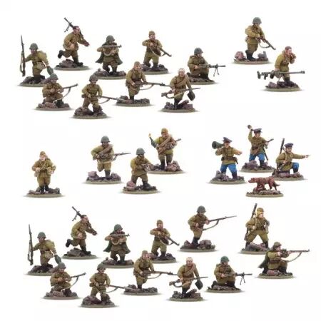 Soviet Army Infantry Platoon - Peloton d'infanterie soviétique - Bolt Action - Warlord Games