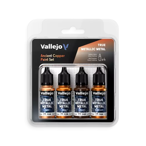 Ancient Copper - 4 Colors Set - True Metallic Metal - Vallejo