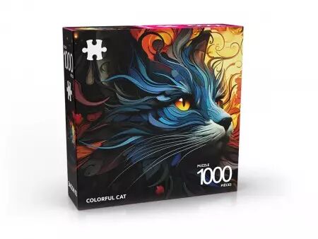 Puzzle Abi 1000 pi&egrave;ces - Colorful Cat
