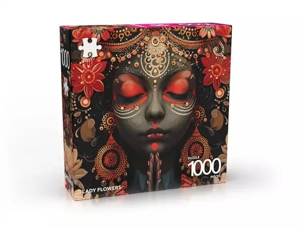 Puzzle Abi 1000 pi�ces - Lady Flowers