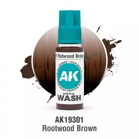 Rotwood Brown Wash 18ml - Acrylic Washes 2025 - AK Interactive