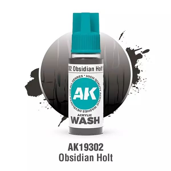 Obsidian Holt Wash 18ml  - Acrylic Washes 2025 - AK Interactive
