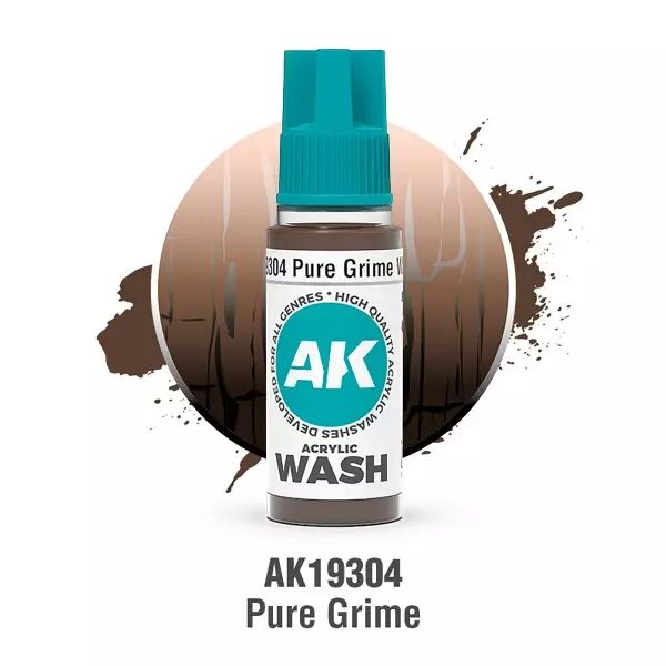 Pure Grime Wash 18ml  - Acrylic Washes 2025 - AK Interactive