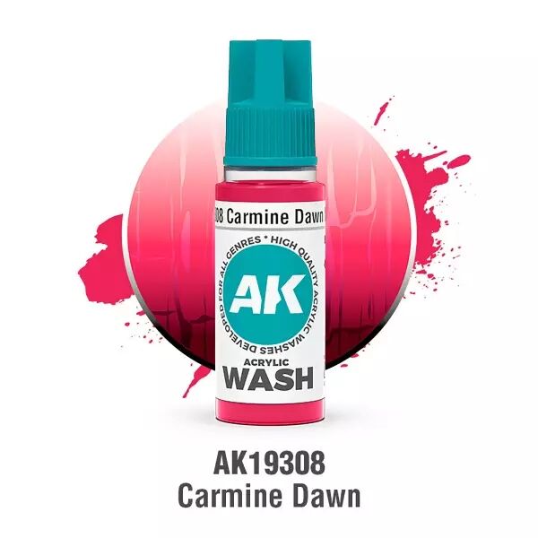 Carmine Dawn Wash 18ml  - Acrylic Washes 2025 - AK Interactive