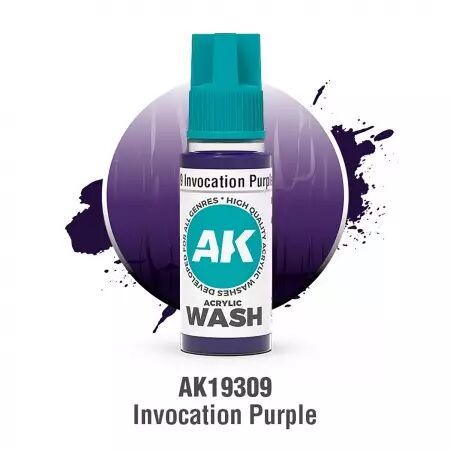 Invocation Purple Wash 18ml  - Acrylic Washes 2025 - AK Interactive