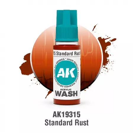 Standard Rust Wash 18ml  - Acrylic Washes 2025 - AK Interactive
