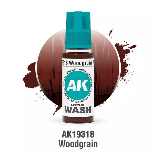 Woodgrain Wash 18ml  - Acrylic Washes 2025 - AK Interactive