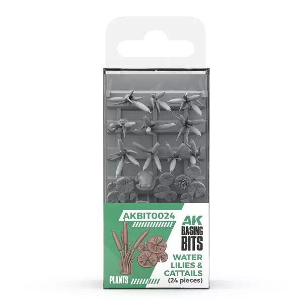 Water Lilies & Cattails  - Basing Bits - Ak Interactive