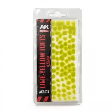 Lime Yellow Tufts 4,5Mm - Diorama AK Interactive