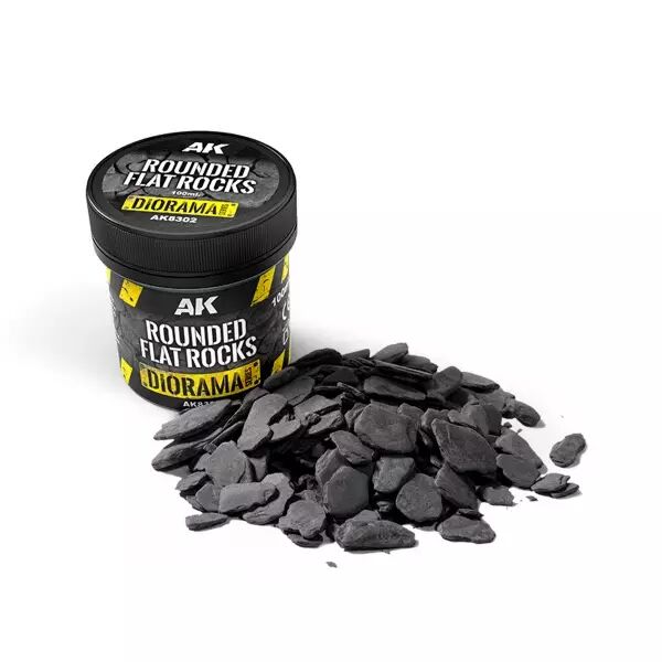 Rounded Flat Rocks 100Ml - Diorama AK Interactive