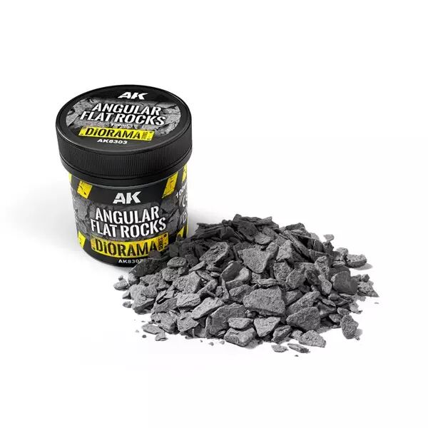 Angular Flat Rocks 100Ml - Diorama AK Interactive