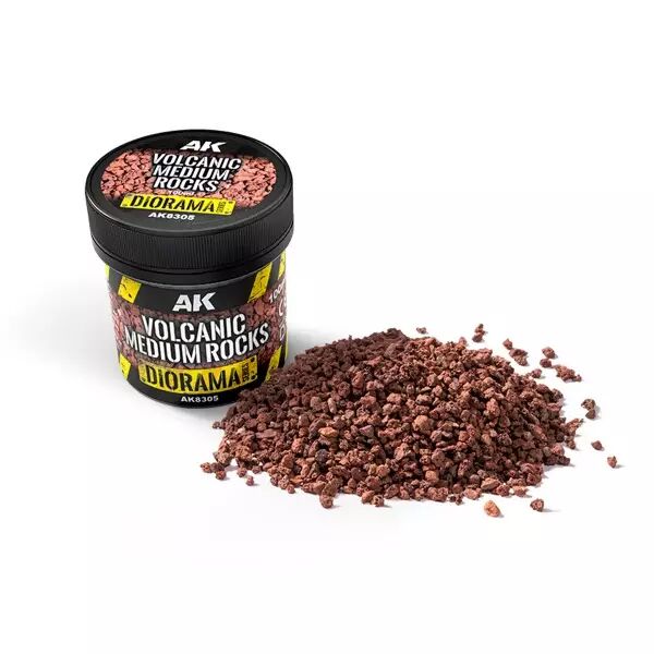 Volcanic Medium Rocks 100Ml - Diorama AK Interactive