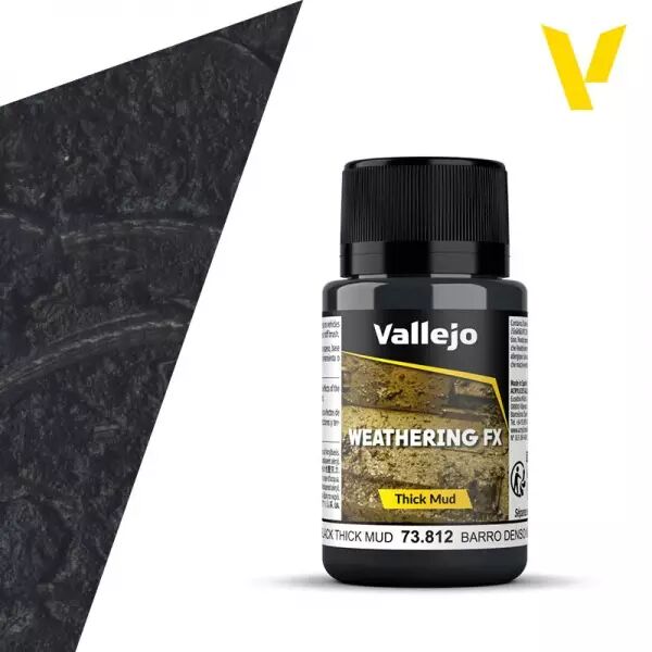 Black Thick Mud 73812   - Weathering Effects - Vallejo
