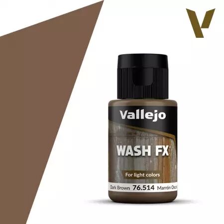 Dark Brown 76514   - Model Wash - Vallejo