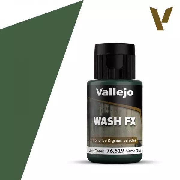 Olive Green 76519   - Model Wash - Vallejo