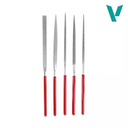 Set de 5 Limes Aiguilles Diamant&eacute;es (diamond needle files) - Outillage - Vallejo