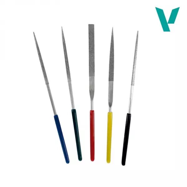 Set de 5 Limes Diamant�es 100 mm (diamond file) - Outillage - Vallejo