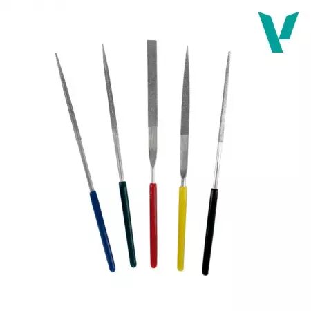 Set de 5 Limes Diamant&eacute;es 100 mm (diamond file) - Outillage - Vallejo
