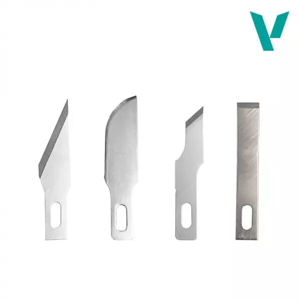 Set de 5 Lames Assorties pour Couteau N�1  - Outillage - Vallejo