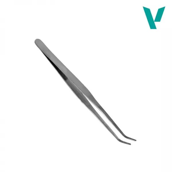 Strong Curved Stainless Steel Tweezers (175 mm) - Outillage - Vallejo