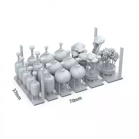 Japanese Lamps & Bonsai  - Basing Bits - Ak Interactive