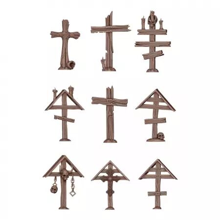 Wood Crosses  - Basing Bits - Ak Interactive