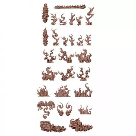 Flame Spell  - Basing Bits - Ak Interactive