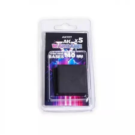 Square Bases 40X40Mm (x5)  - Plastic Wargame Bases - AK Interactive