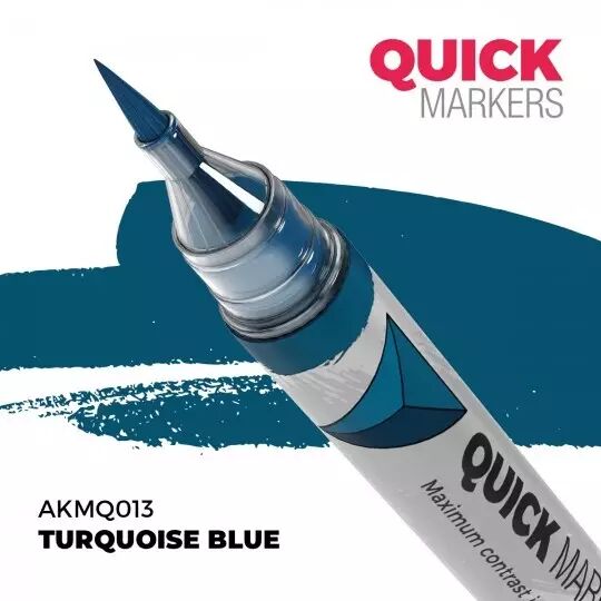 Turquoise Blue - Quick Marker - AK Interactive