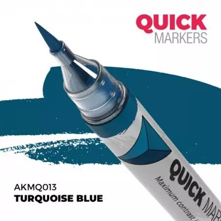 Turquoise Blue - Quick Marker - AK Interactive