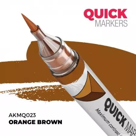 Orange Brown - Quick Marker - AK Interactive