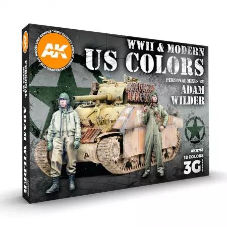 WW2 & Modern Us Colors - Signature Set By Adam Wilder  - Signature Set - AK Interactive