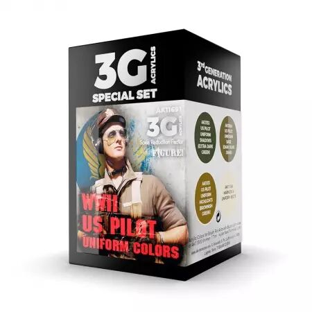 WW2 US Uniform Colors 3G  - 3rd Gen Set - AK Interactive