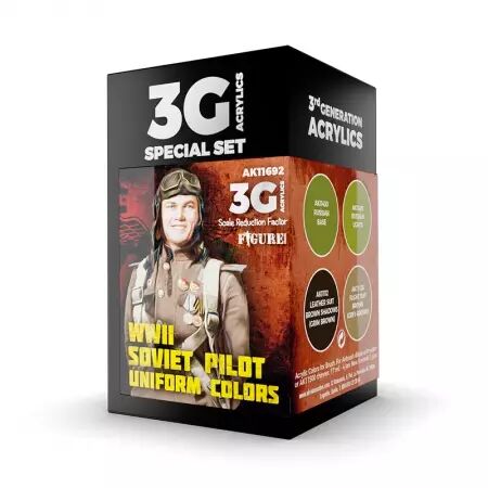 WW2 Soviet Uniform Colors 3G  - 3rd Gen Set - AK Interactive