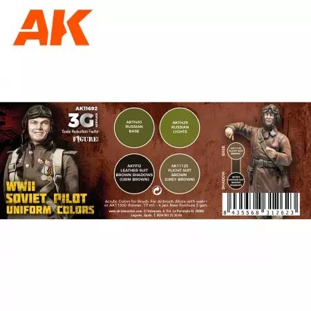 WW2 Soviet Uniform Colors 3G  - 3rd Gen Set - AK Interactive