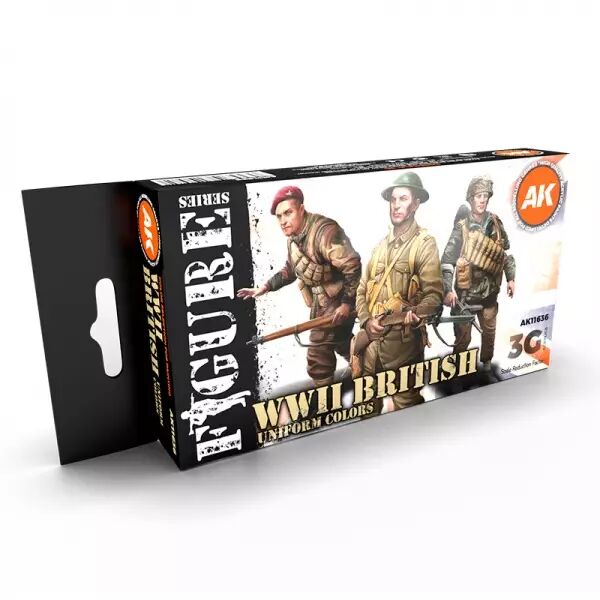 WW2 British Uniform Colors 3G  - 3rd Gen Set - AK Interactive