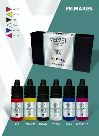 Velvet Inks Primaries - Kimera Colors