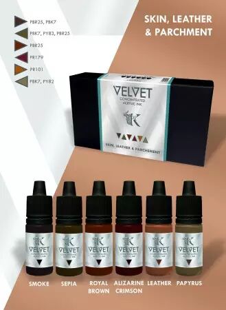 Velvet Inks Skin, Leather & Parchment - Kimera Colors