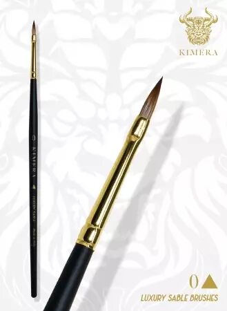 Pinceau No 0 Arrow Point - Kolinsky Sable - Kimera