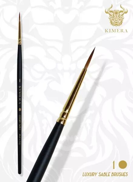 Pinceau No 1 Round Point - Kolinsky Sable - Kimera