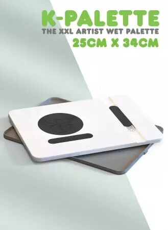 Palette Humide : K-Palette XXL + 3 foams + 50 sheets - Kimera Colors