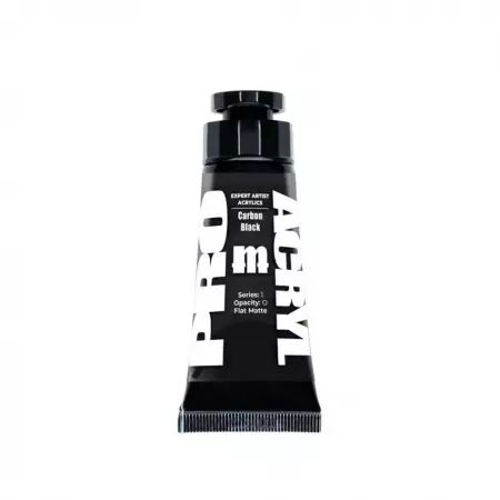 Carbon Black  - Expert Artist Acrylics - Monument Hobbies