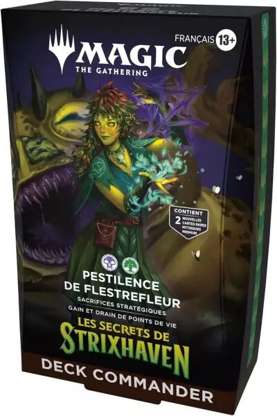 Magic the Gathering : Les Secrets de Strixhaven - Pestilence de Flestrefleur Deck commander (fran�ais)