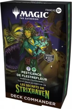 Magic the Gathering : Les Secrets de Strixhaven - Pestilence de Flestrefleur Deck commander (fran&ccedil;ais)