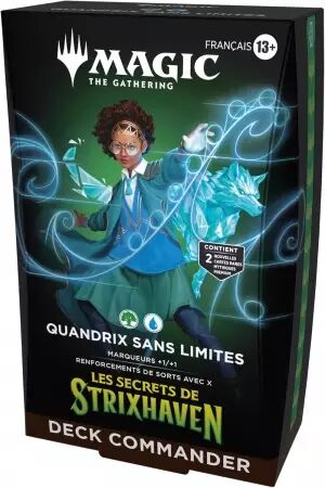 Magic the Gathering : Les Secrets de Strixhaven - Quandrix Sans Limites Deck commander (fran&ccedil;ais)