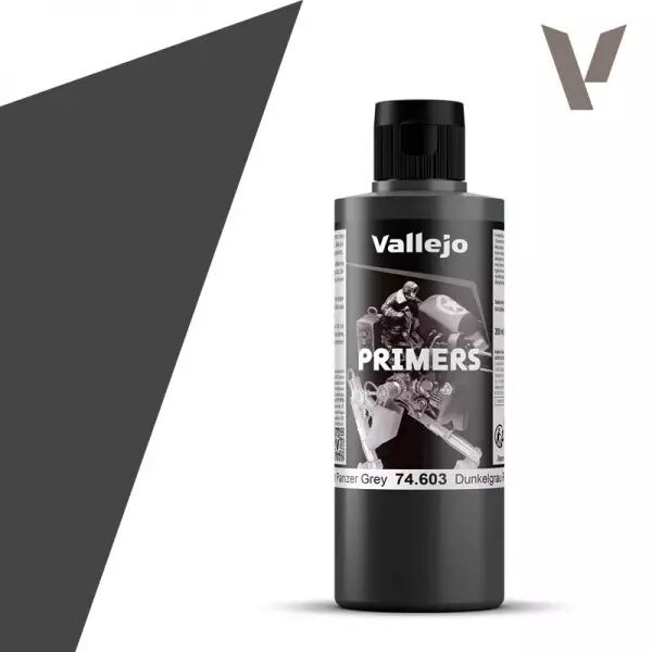 Surface Primer 200ml German Panzer Grey  (RAL7021) - Vallejo