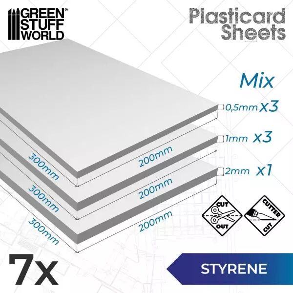 Plaques Polystyr�ne - Mixtes x7 - Green Stuff World