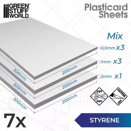 Plaques Polystyr&egrave;ne - Mixtes x7 - Green Stuff World