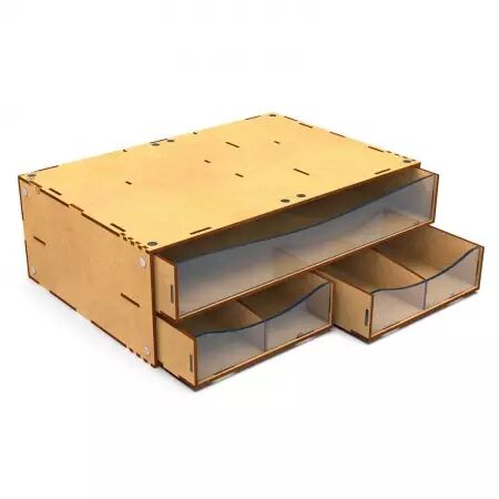 Module de rangement &agrave; tiroirs empilable avec 3 tiroirs horizontaux et s&eacute;parateurs - Green Stuff World