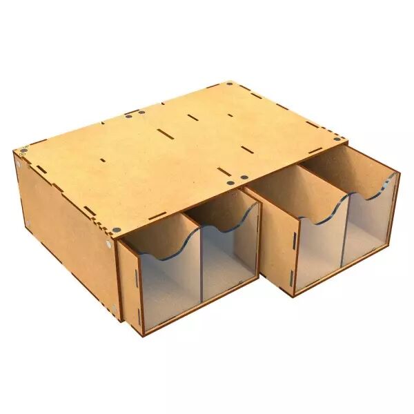 Module de rangement � tiroirs empilable avec 4 tiroirs verticaux - Green Stuff World